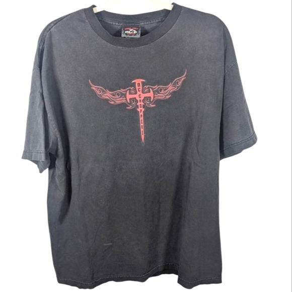 2003 Orange County Choppers Skater Biker Grunge Affliction Style Mens T-shirt XL - Picture 1 of 8